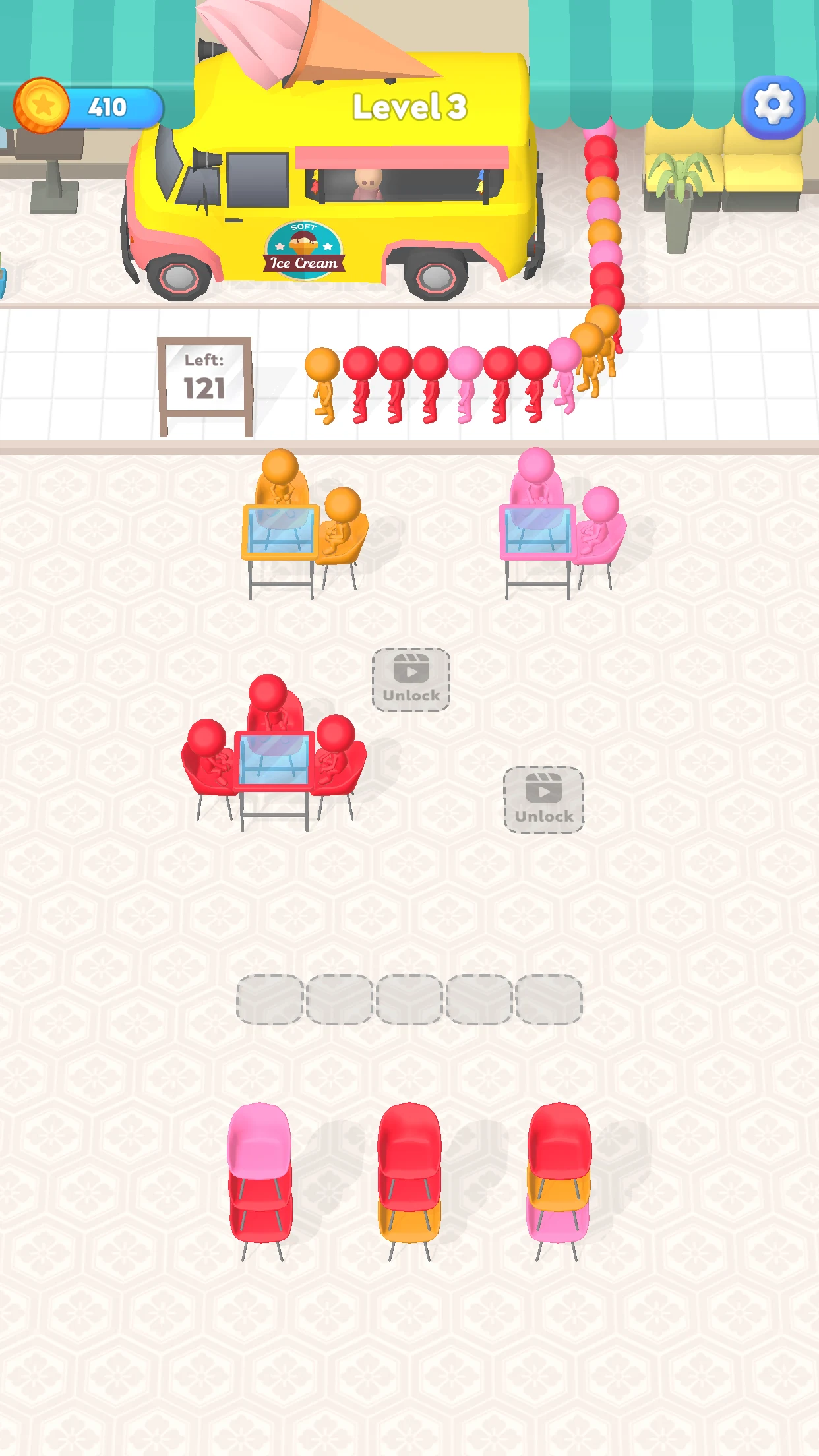 Chair Jam: Crowd Sort Puzzle screenshot