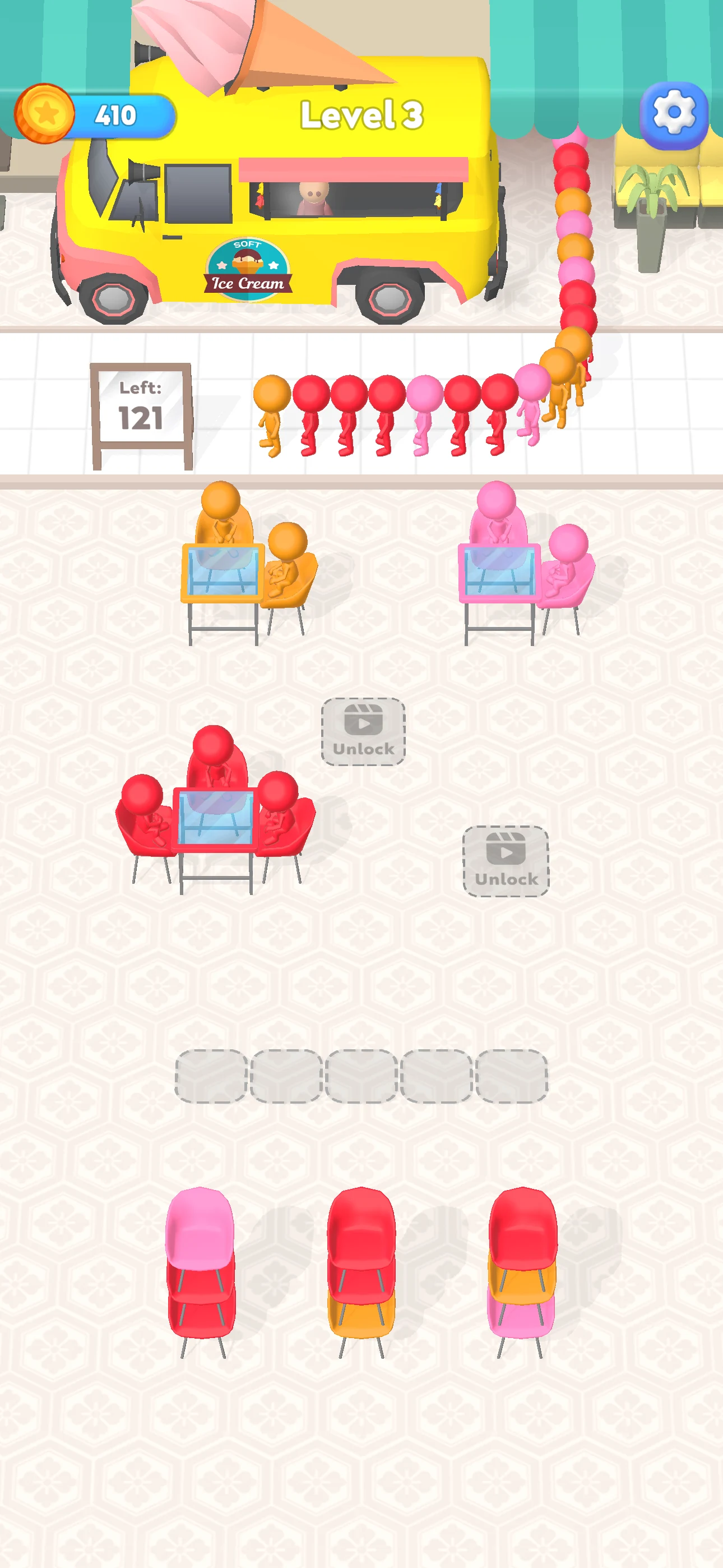 Chair Jam: Crowd Sort Puzzle screenshot